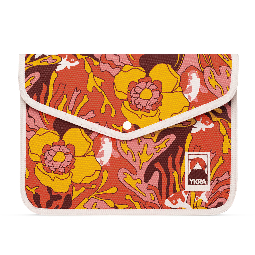 LAPTOP CASE - TRIPPY FISH ROSE - YKRA