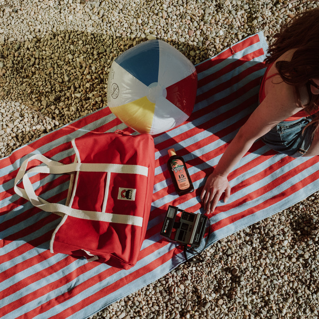 BEACH BAG - RED - YKRA