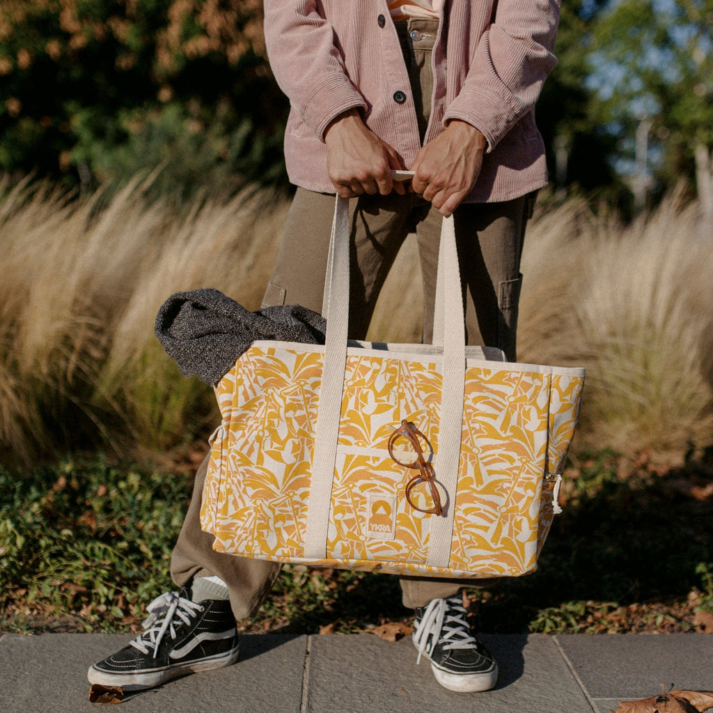 BEACH BAG - KENU YELLOW & ORANGE - YKRA