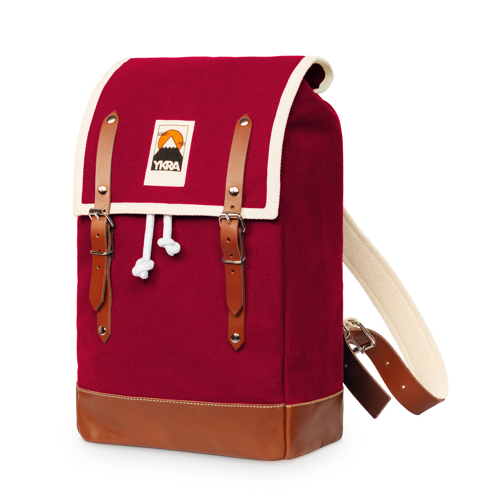 MATRA MINI LS - BORDEAUX Canvas Backpack - YKRA
