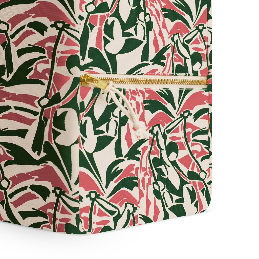 BEACH BAG - KENU GREEN & ROSE - YKRA