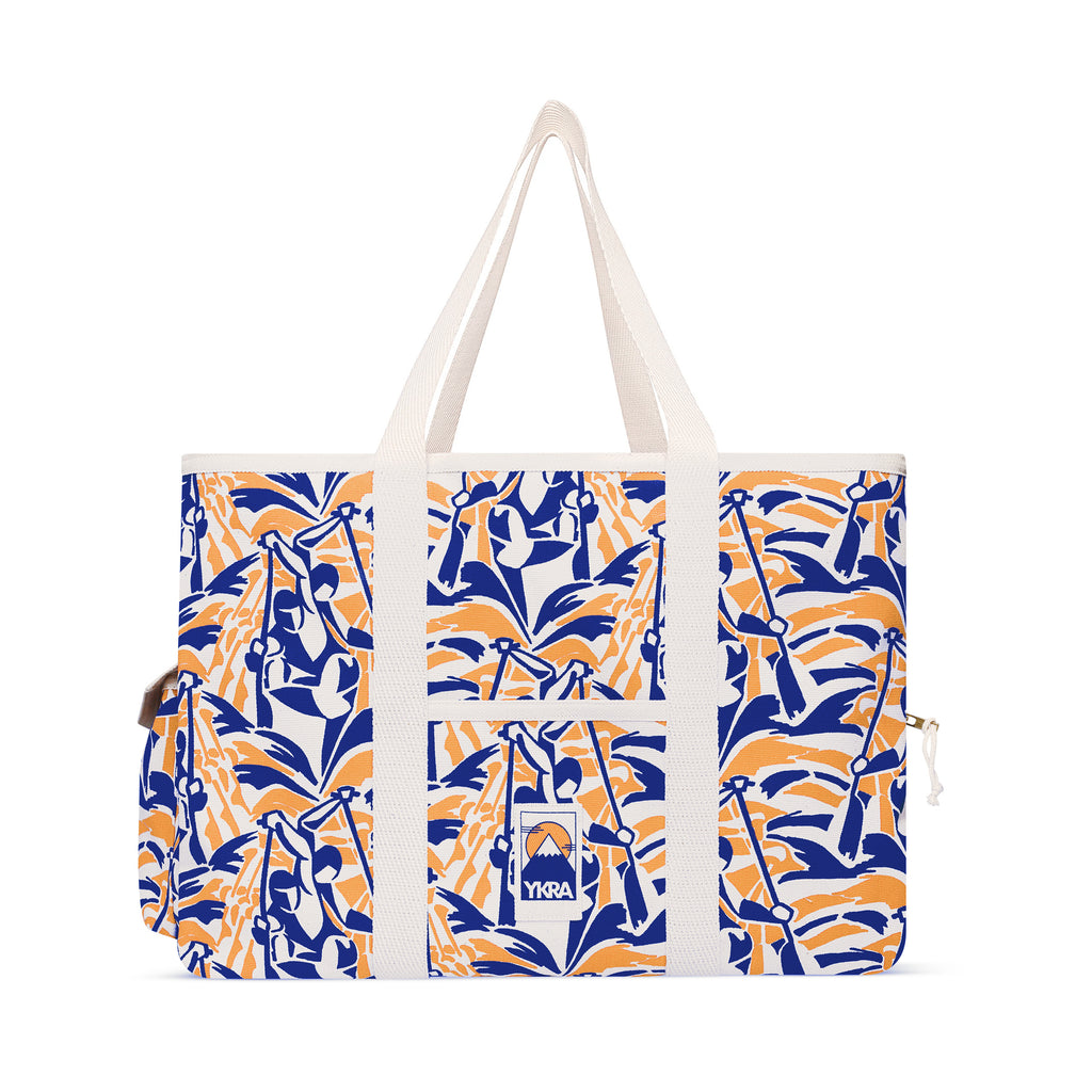 BEACH BAG - KENU BLUE & ORANGE - YKRA