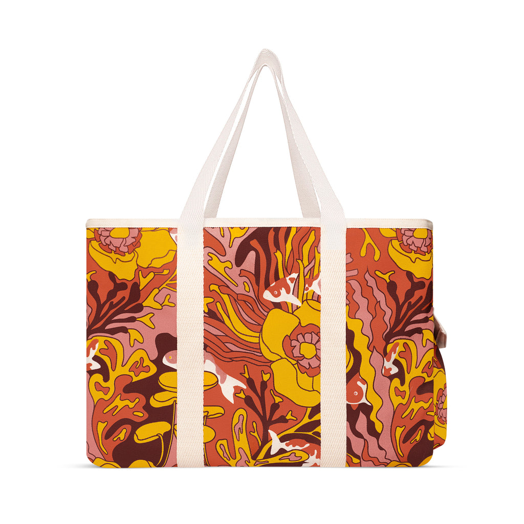 BEACH BAG - TRIPPY FISH ROSE - YKRA