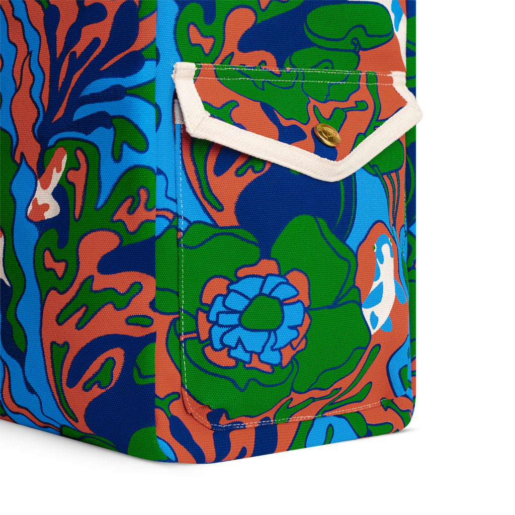 BEACH BAG - TRIPPY FISH BLUE - YKRA