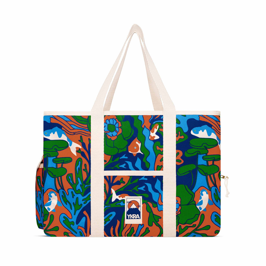 BEACH BAG - TRIPPY FISH BLUE - YKRA