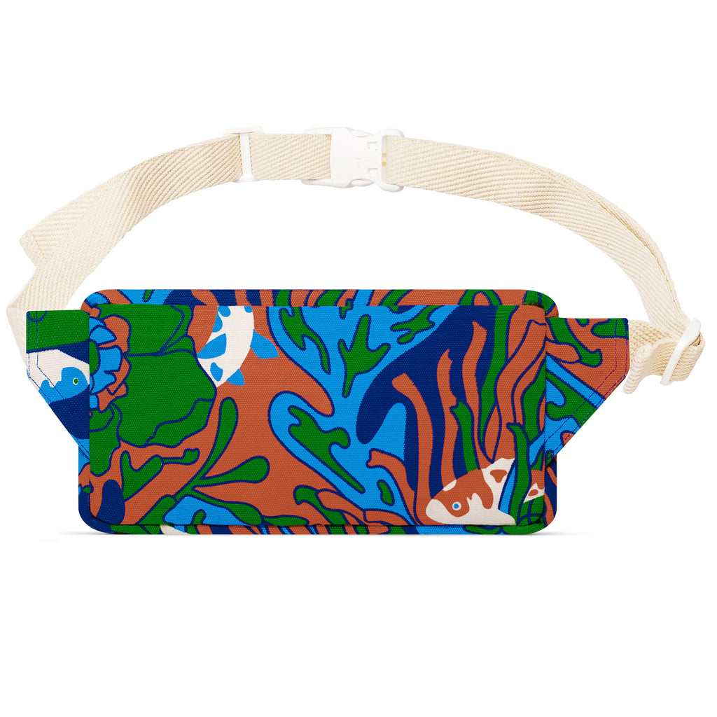 FANNY PACK - TRIPPY FISH BLUE - YKRA